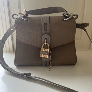 Chloé Medium Aby Day Shoulder Bag Motty Gray